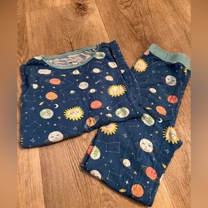 Little Sleepies Kids Space-Themed Blue Pajamas